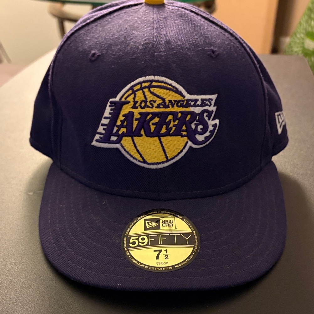 New Era Lakers Blue Fitted Cap